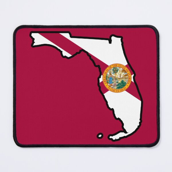 Item preview, State Flag Map of FLORIDA designed and sold by HFYD.