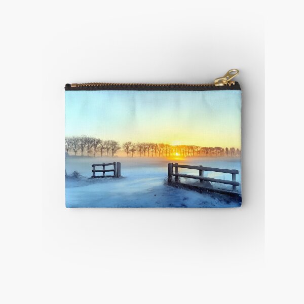 Item preview, Winter landscape with sunrise designed and sold by sid1802.