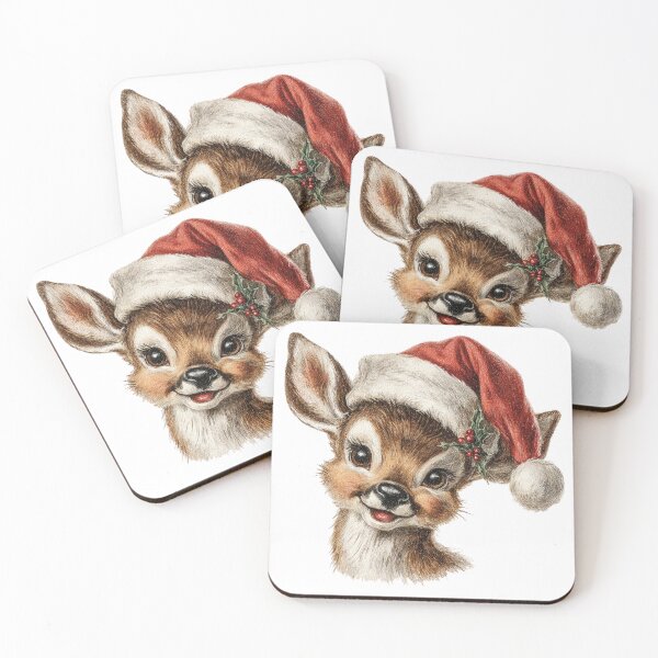 Item preview, Smiling Retro reindeer designed and sold by MendaciousMina.