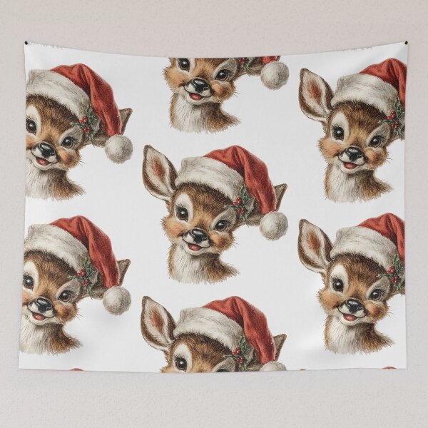 Item preview, Smiling Retro reindeer designed and sold by MendaciousMina.