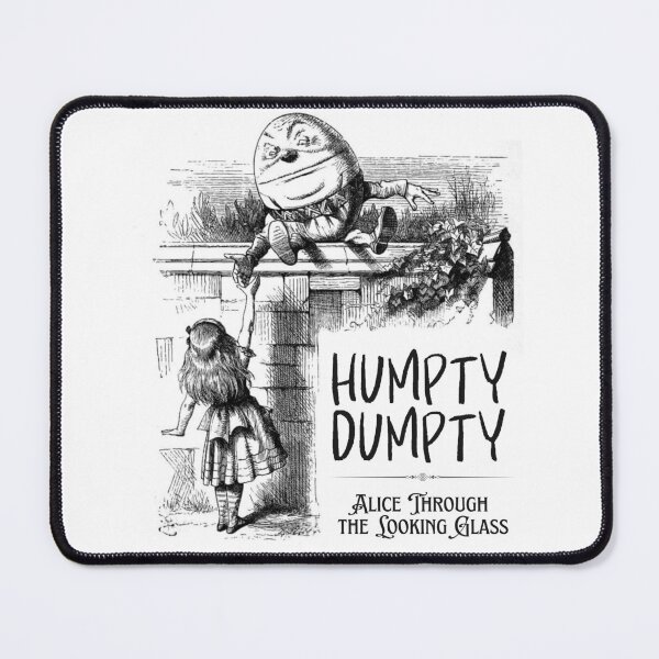 Item preview, Humpty Dumpty, in "Alice Through the Looking Glass" by Lewis Carrol designed and sold by Filologica.
