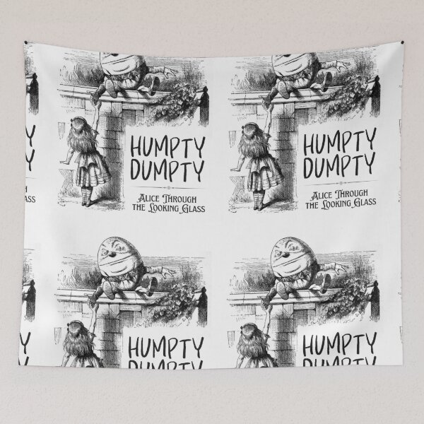 Item preview, Humpty Dumpty, in "Alice Through the Looking Glass" by Lewis Carrol designed and sold by Filologica.
