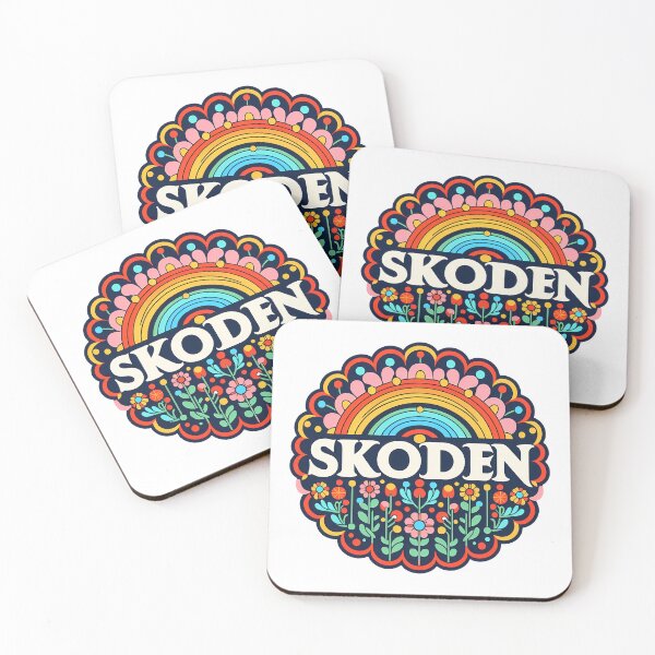 Item preview, SKODEN Bold Rainbow Folk Art – Scandinavian Folk Art by heidiannemorris © designed and sold by FOLK ART FUSION by heidiannemorris.