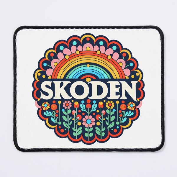 Item preview, SKODEN Bold Rainbow Folk Art – Scandinavian Folk Art by heidiannemorris © designed and sold by FOLK ART FUSION by heidiannemorris.