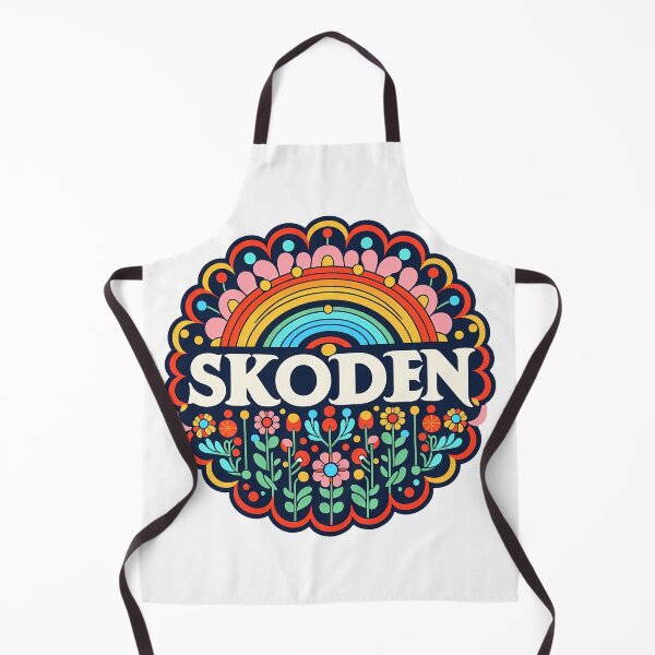 Item preview, SKODEN Bold Rainbow Folk Art – Scandinavian Folk Art by heidiannemorris © designed and sold by FOLK ART FUSION by heidiannemorris.