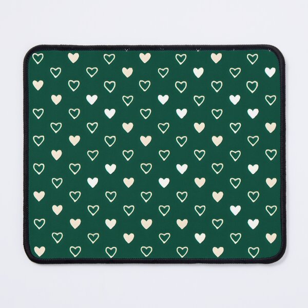 Item preview, Tiny Cream Hearts on Deep Green designed and sold by SassyArtistry.