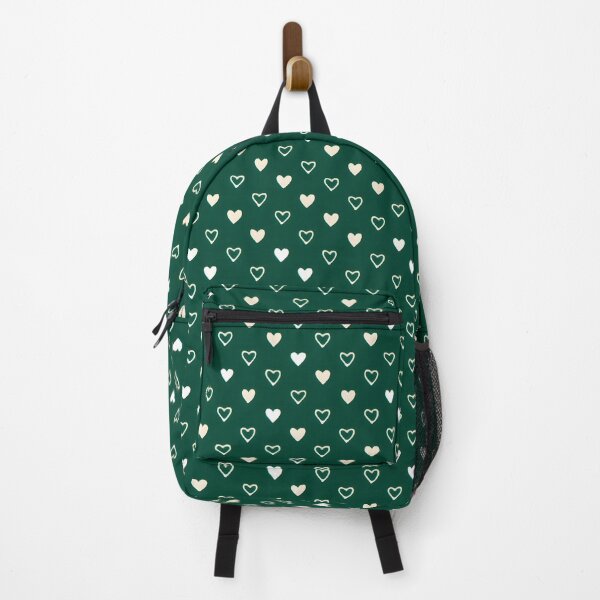 Item preview, Tiny Cream Hearts on Deep Green designed and sold by SassyArtistry.
