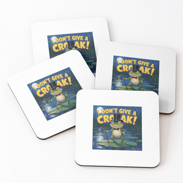 Item preview, I Don't Give a Croak – Funny Portland Frog Attitude Design | Confident Amphibian Art designed and sold by WhimsyByPaul.redbubble.com.