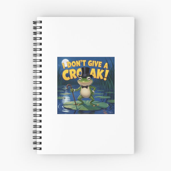 Item preview, I Don't Give a Croak – Funny Portland Frog Attitude Design | Confident Amphibian Art designed and sold by WhimsyByPaul.redbubble.com.