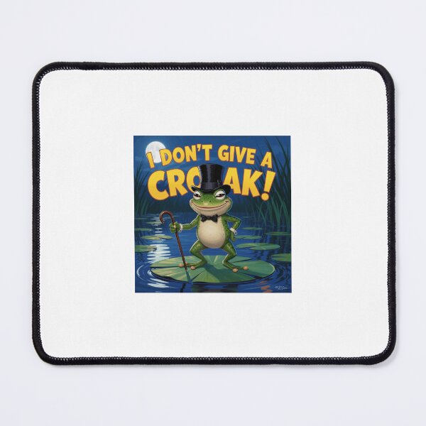 Item preview, I Don't Give a Croak – Funny Portland Frog Attitude Design | Confident Amphibian Art designed and sold by WhimsyByPaul.redbubble.com.