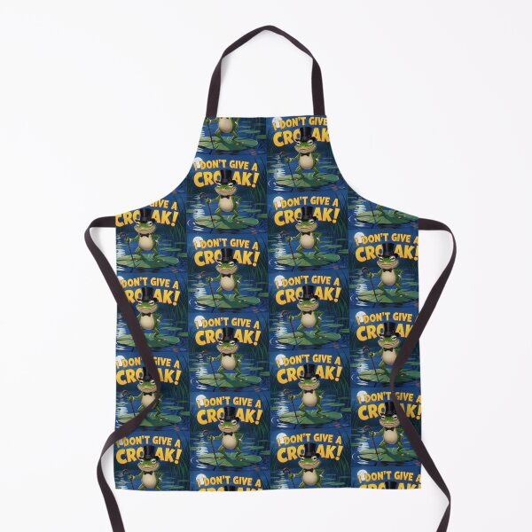 Item preview, I Don't Give a Croak – Funny Portland Frog Attitude Design | Confident Amphibian Art designed and sold by WhimsyByPaul.redbubble.com.
