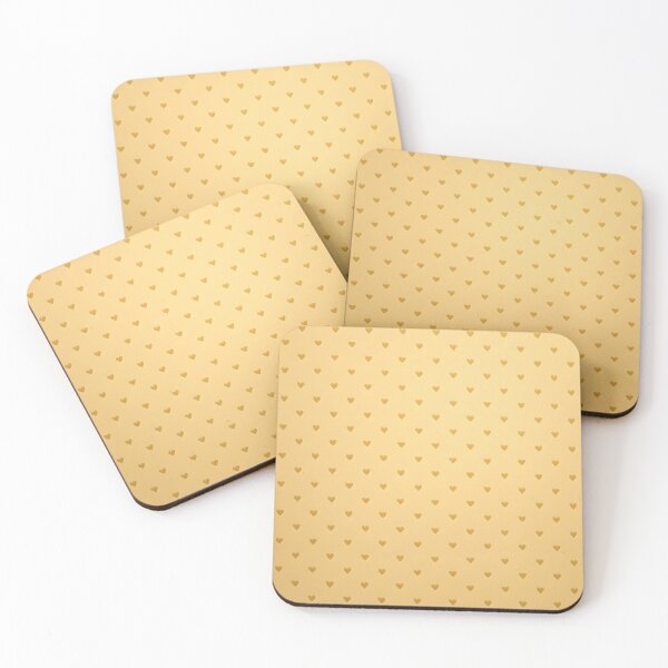 Item preview, Tiny Brown Hearts on Golden Beige designed and sold by SassyArtistry.