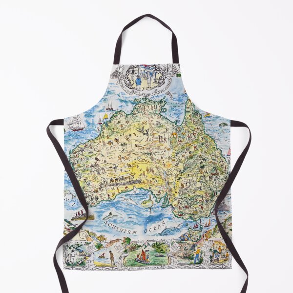 Item preview, Antique Map of Australia, Patriotism and Resources designed and sold by sunrisecoast.
