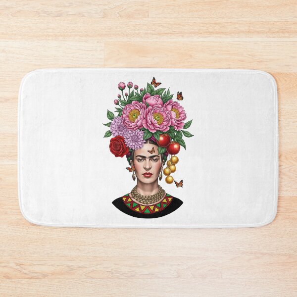 Item preview, Frida Kahlo Portrait with Floral Headpiece designed and sold by TeeARTHY.