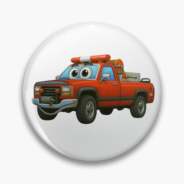 Item preview, Grass Fire Truck Cartoon designed and sold by Scott Hayes.