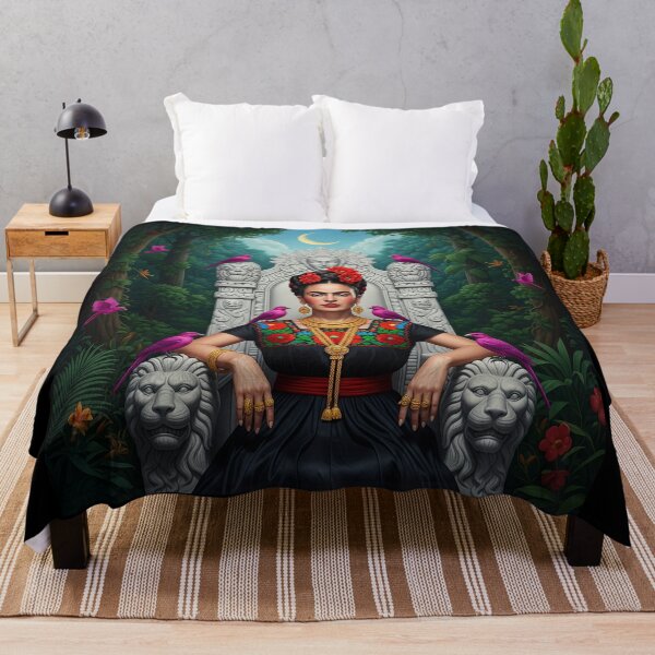 Item preview, Frida Kahlo Fantasy Throne Jungle Goddes designed and sold by TeeARTHY.