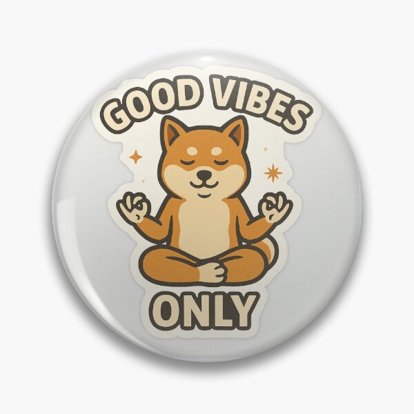 Item preview, Good Vibes Only – Meditating Dog Sticker designed and sold by predatorvx.