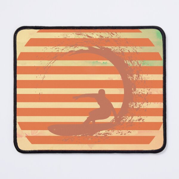 Item preview, Retro Surf Silhouette Wave Badge – Vintage Sunset Surfing Aesthetic | Beach T-Shirt Design designed and sold by DarLenn..