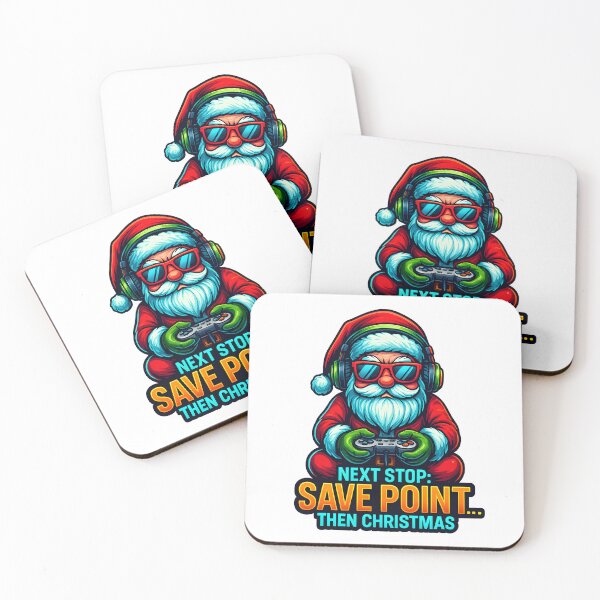Item preview, Next Stop: Save Point – Then Christmas Gamer Santa Design designed and sold by SVALANART.