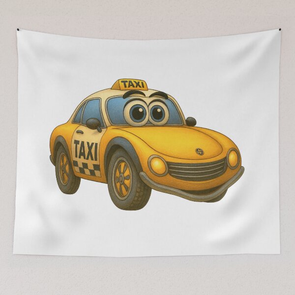 Item preview, Dibujos animados de taxis designed and sold by Scott Hayes.