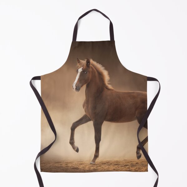 Item preview, Portrait of a red foal against a soft golden-brown light background designed and sold by Julia Shepeleva.
