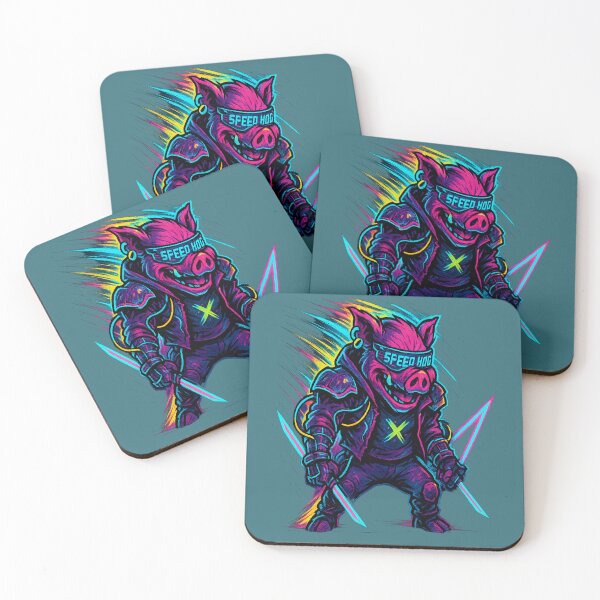 Item preview, Cyberpunk Neon Hog – Speed Hog Street Warrior designed and sold by NAJURE.