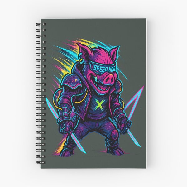 Item preview, Cyberpunk Neon Hog – Speed Hog Street Warrior designed and sold by NAJURE.