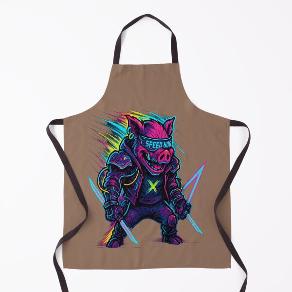Item preview, Cyberpunk Neon Hog – Speed Hog Street Warrior designed and sold by NAJURE.