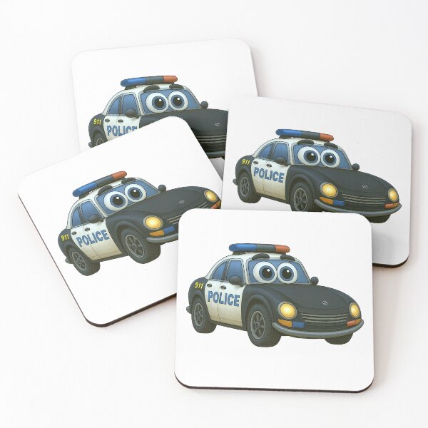 Item preview, Police Car Cartoon designed and sold by Scott Hayes.