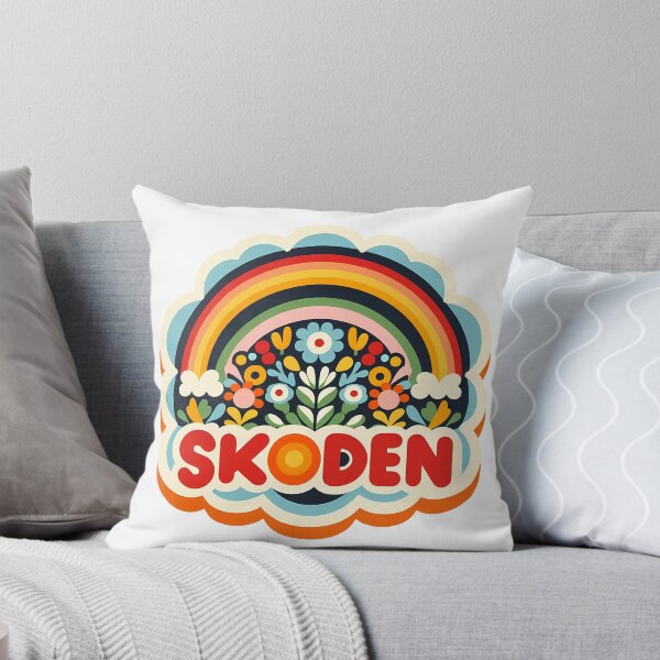 Item preview, SKODEN Soft Pastel Folk Rainbow – Scandinavian Folk Art by heidiannemorris © designed and sold by FOLK ART FUSION by heidiannemorris.