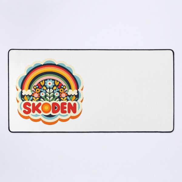 Item preview, SKODEN Soft Pastel Folk Rainbow – Scandinavian Folk Art by heidiannemorris © designed and sold by FOLK ART FUSION by heidiannemorris.