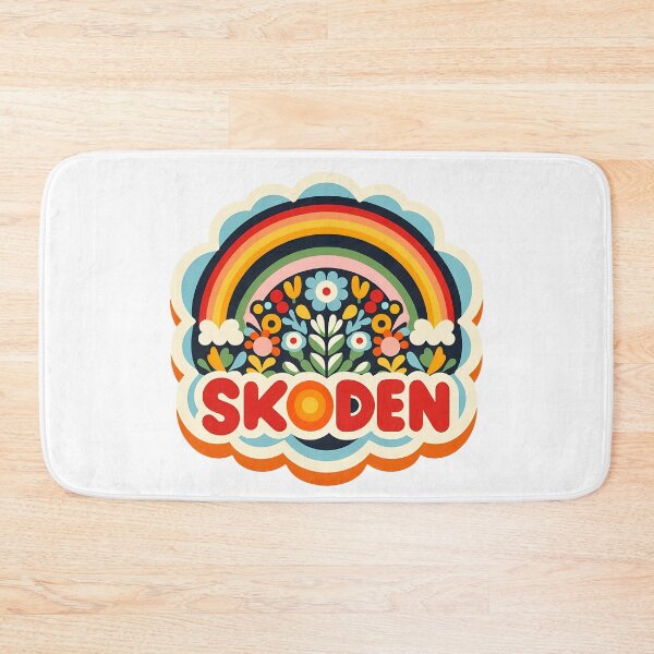 Item preview, SKODEN Soft Pastel Folk Rainbow – Scandinavian Folk Art by heidiannemorris © designed and sold by FOLK ART FUSION by heidiannemorris.