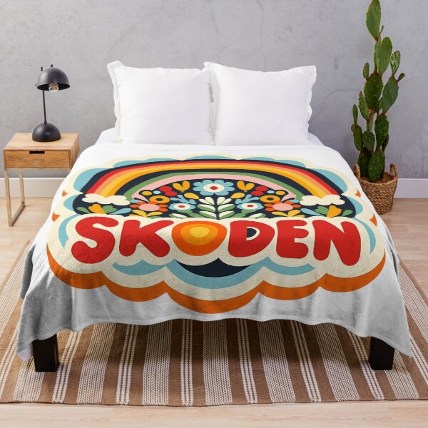 Item preview, SKODEN Soft Pastel Folk Rainbow – Scandinavian Folk Art by heidiannemorris © designed and sold by FOLK ART FUSION by heidiannemorris.