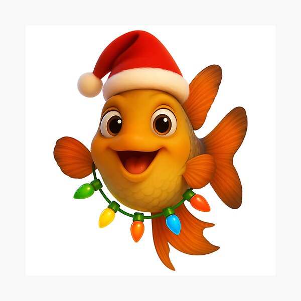 Item preview, Christmas Guppy Fish designed and sold by Sillytoe.