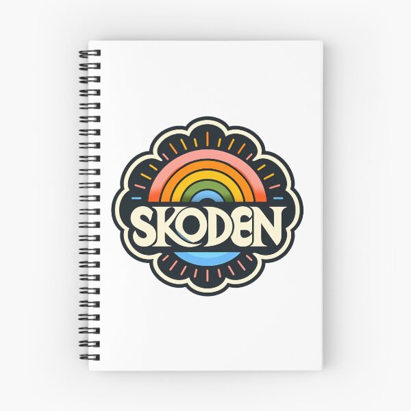 Artikelvorschau, SKODEN Warm Sunset Folk Rainbow – Skandinavische Volkskunst von heidiannemorris © entworfen und verkauft von FOLK ART FUSION.