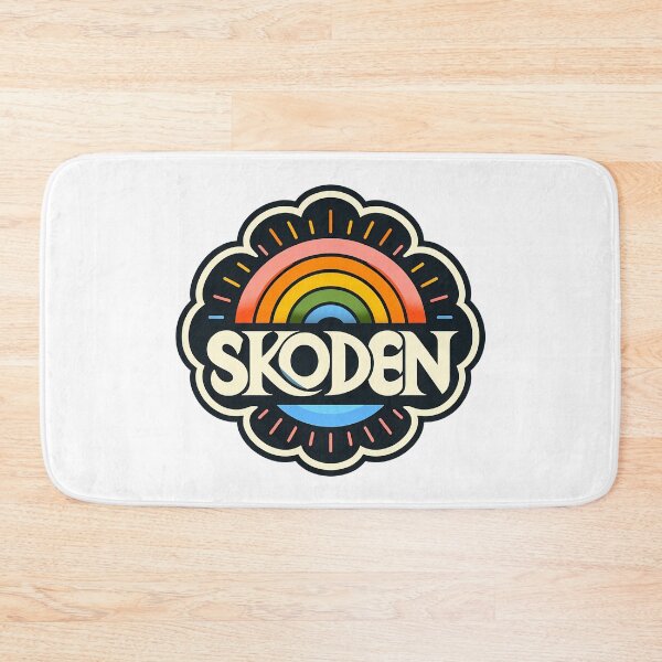 Item preview, SKODEN Warm Sunset Folk Rainbow – Scandinavian Folk Art by heidiannemorris © designed and sold by FOLK ART FUSION by heidiannemorris.