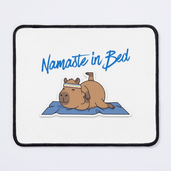 Item preview, Namaste in Bed - Funny Lazy Capybara yoga Fail designed and sold by QuikFun.