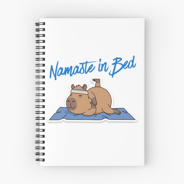Item preview, Namaste in Bed - Funny Lazy Capybara yoga Fail designed and sold by QuikFun.