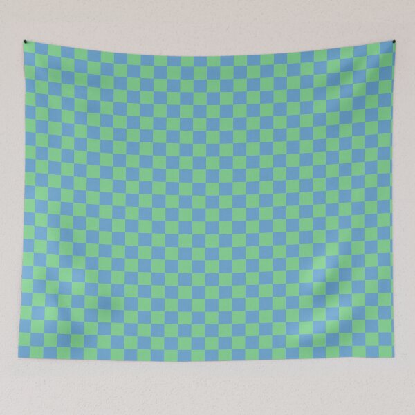 Item preview, Earthbound Blue and Teal Checkerboard designed and sold by Blinded By The Light.