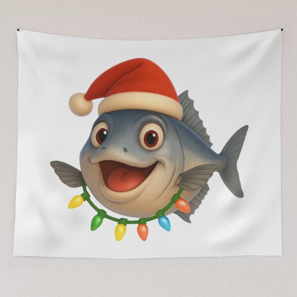 Item preview, Christmas Horse Mackerel Fish designed and sold by Sillytoe.