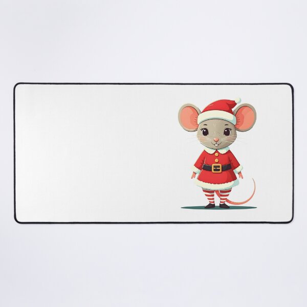 Item preview, Mouse in a Santa's helper dress designed and sold by PrintLabStudio.