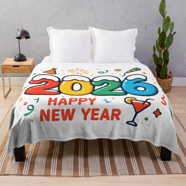Item preview, Happy New Year 2026 with White Snow designed and sold by murad2020.