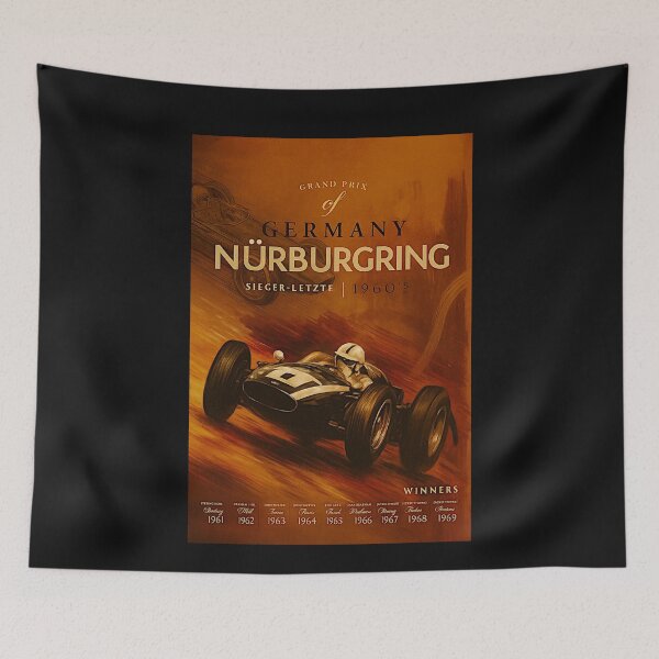 Item preview, Nurburgring 1960 variation poster winner list designed and sold by Helios Be. Lavsh.