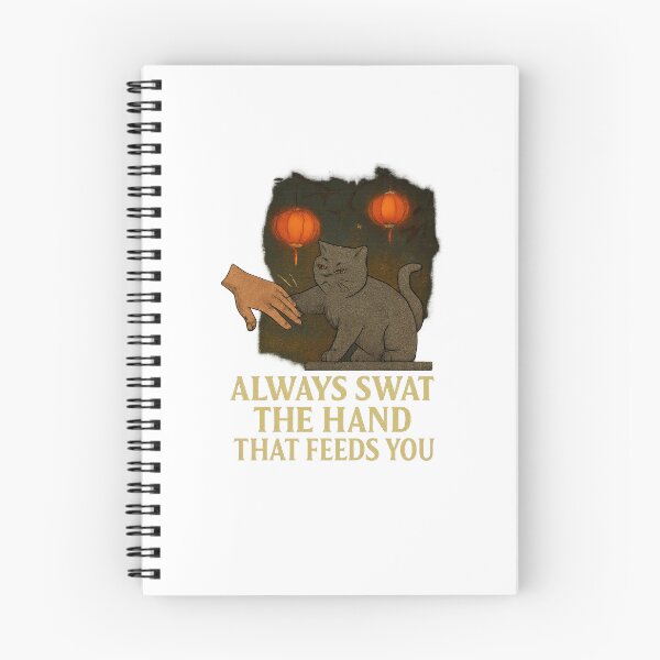 Item preview, Always Swat the Hand That Feeds You – Lantern Cat Edition designed and sold by CozyCrittersCo.