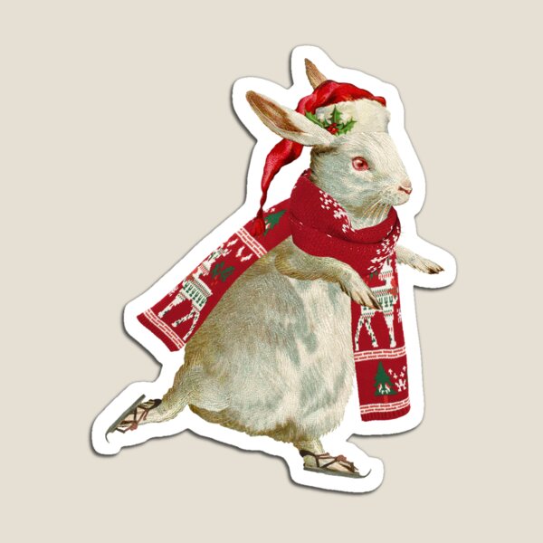 Item preview, Rabbit Skating designed and sold by GrayHareCards.