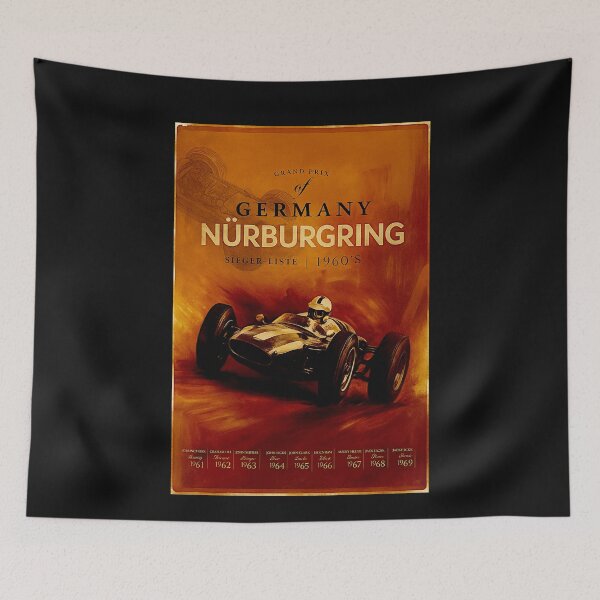 Item preview, Nurburgring 1960 variation poster winner list #1 designed and sold by Helios Be. Lavsh.