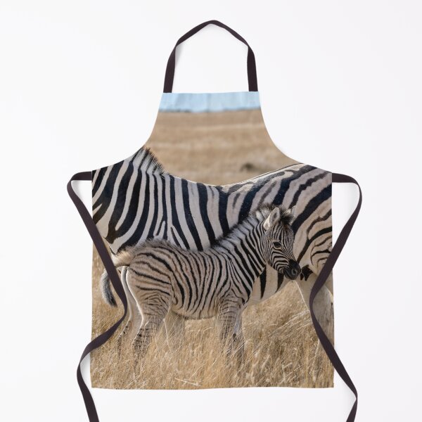 Item preview, Plains Zebra Mother With Foal In Golden Grass Etosha designed and sold by DavideAntoniani.