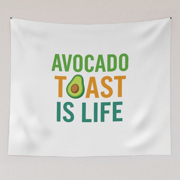 Item preview, Avocado Toast Is Life — Brunch Aesthetic Design designed and sold by artcultreone.