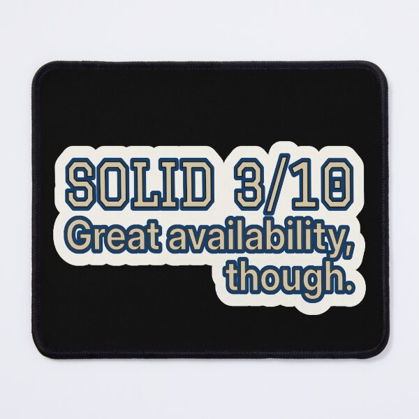 Item preview, Varsity Flirt Humor – Solid 3/10 – Gift for Single Friends – Retro Varsity • Bold Lettering designed and sold by JacobKAurumhead.