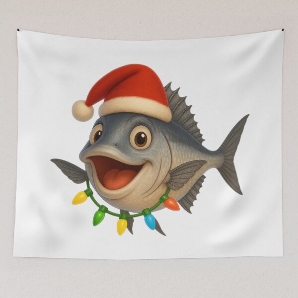 Item preview, Christmas King Mackerel Fish designed and sold by Sillytoe.